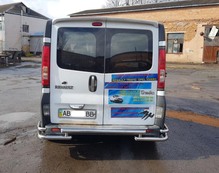 Купить Задняя защита AK-Special (нерж) для Renault Trafic 2001-2015 гг