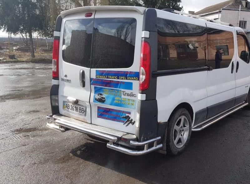 Купить Задняя защита AK-Special (нерж) для Renault Trafic 2001-2015 гг