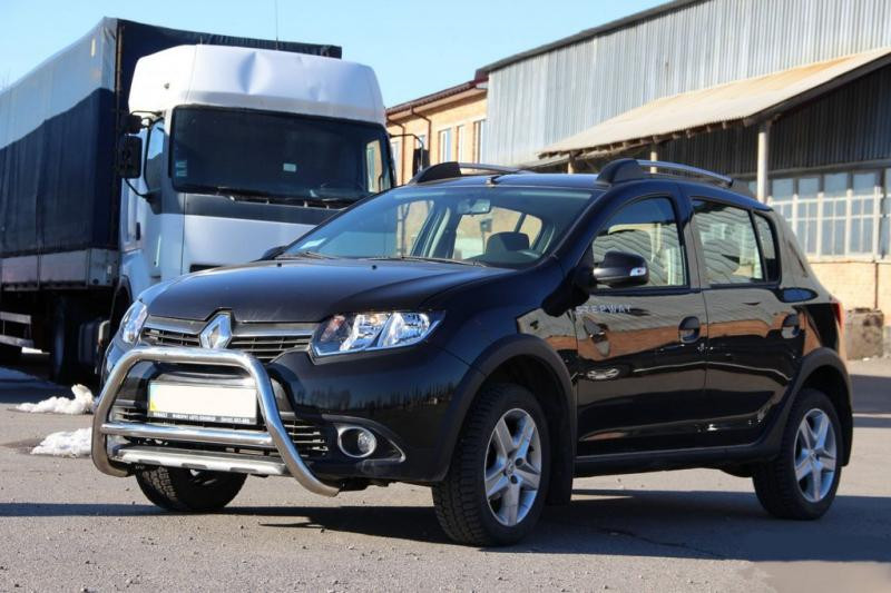 Купити Передня дуга WT006 (нерж.) для Renault Sandero 2013-2022 рр