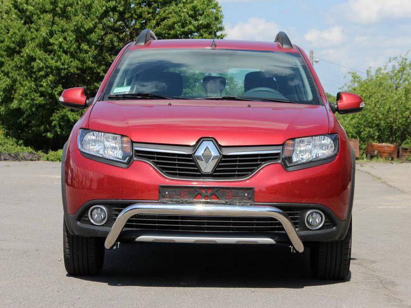 Купити Передня дуга WT007 (нерж.) для Renault Sandero 2013-2022 рр