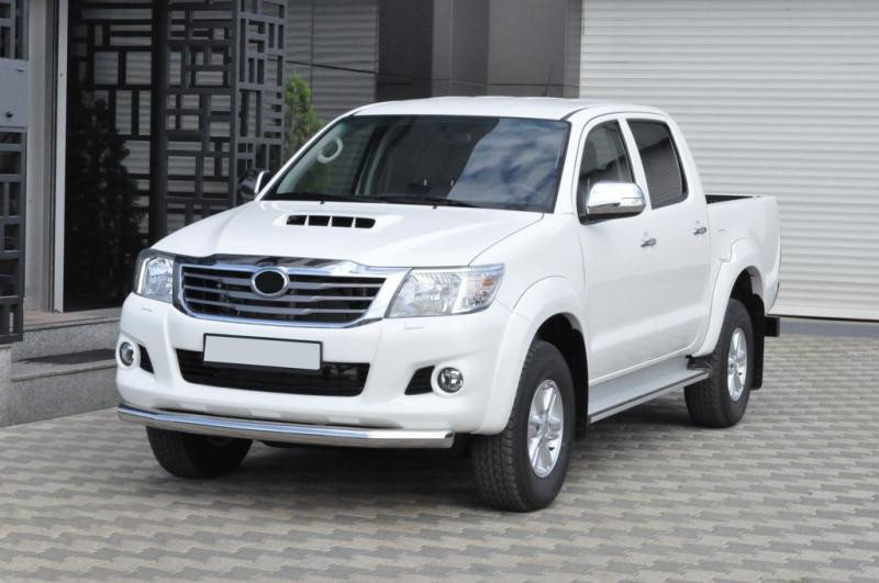 Купити Передній захист ST008 (нерж.) для Toyota Hilux 2006-2015 рр
