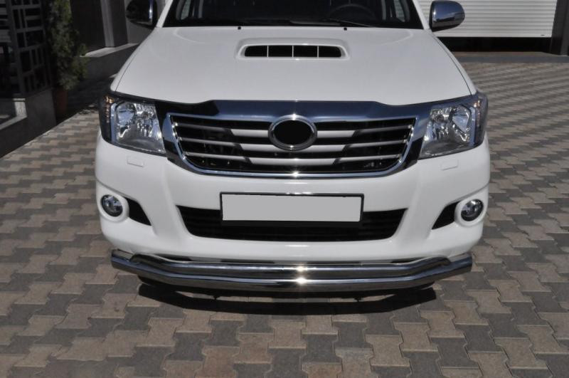 Купити Передній захист ST017 (нерж.) для Toyota Hilux 2006-2015 рр