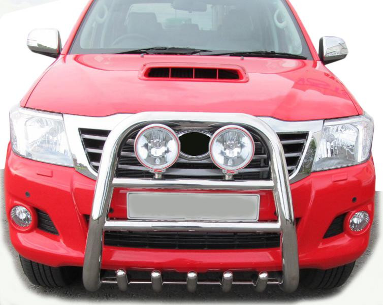 Купити Кенгурятник QT007 (нерж.) для Toyota Hilux 2006-2015 рр