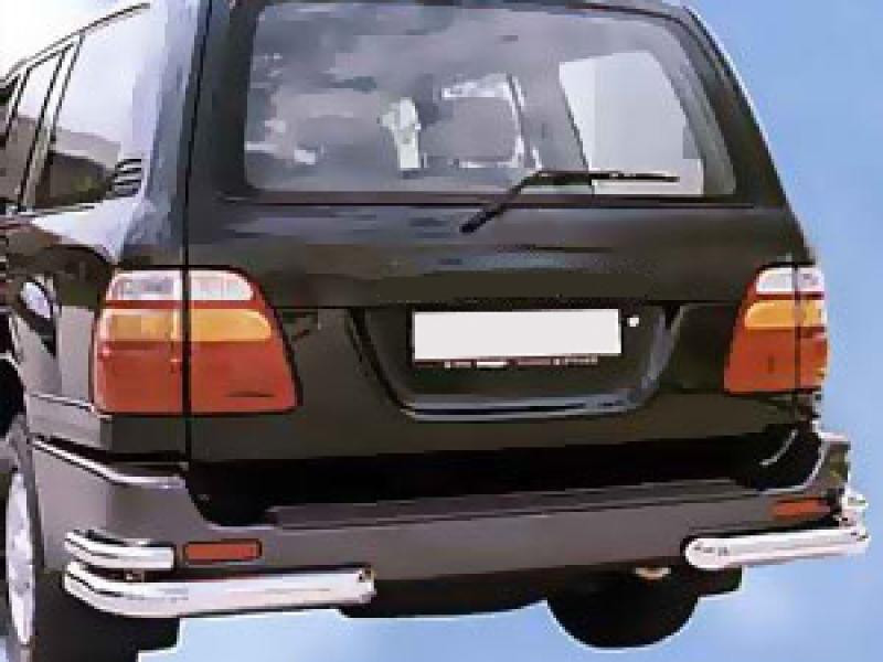 Купити Задні куточки AK003-Double (2 шт., нерж) для Toyota Land Cruiser 100