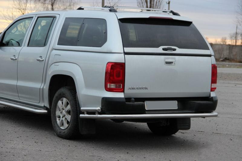 Купити Задній захист AK005-2 (2 шт., нерж) для Volkswagen Amarok 2010-2022 рр