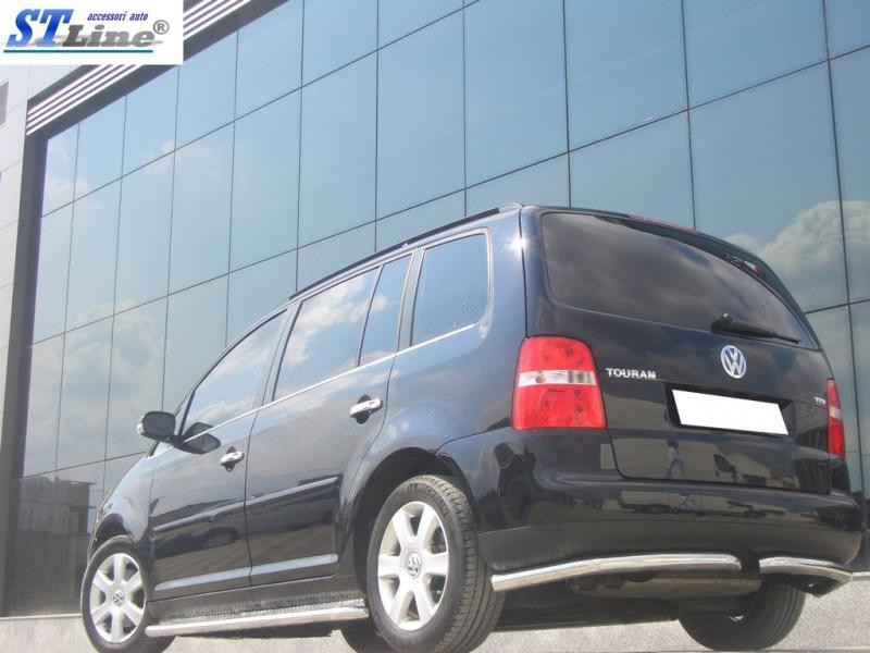 Купити Задні куточки AK003 (2 шт., нерж) для Volkswagen Touran 2003-2010 рр