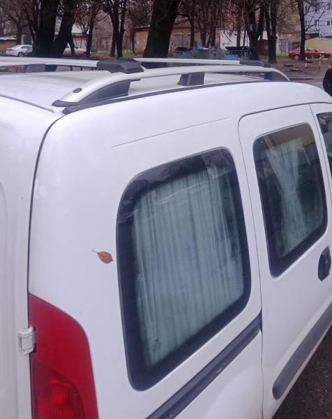 Купить Рейлинги Skyport (серый мат) для Renault Kangoo 1998-2008 гг