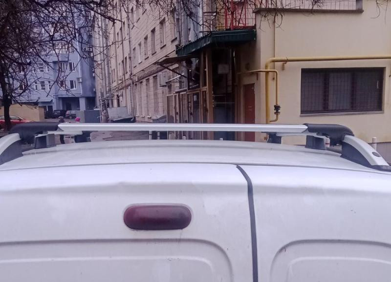 Купить Рейлинги Skyport (серый мат) для Renault Kangoo 1998-2008 гг