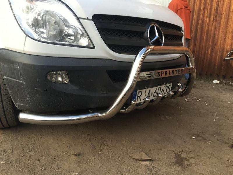 Купити Кенгурятник з вусами WT003-Plus (нерж.) для Mercedes Sprinter W906 2006-2018 рр