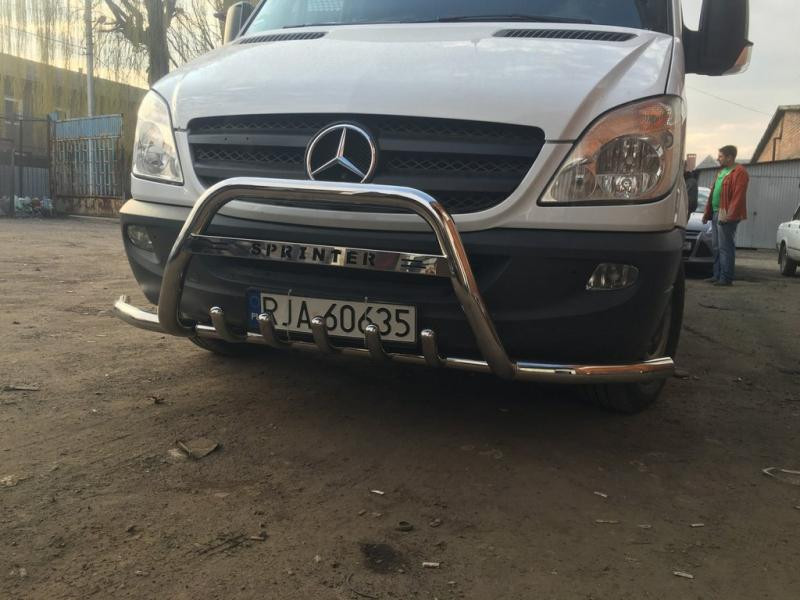 Купити Кенгурятник з вусами WT003-Plus (нерж.) для Mercedes Sprinter W906 2006-2018 рр