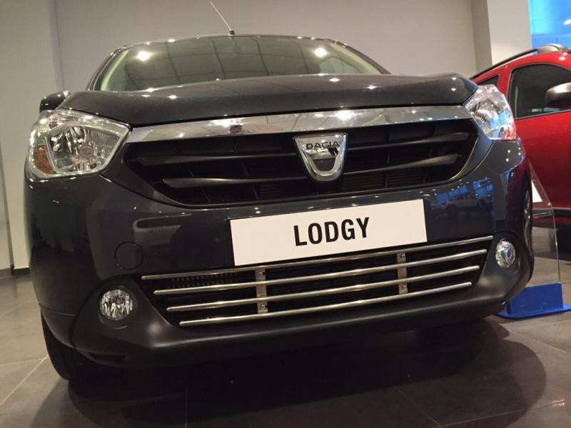 Купить Решетка в бампер (нерж) для Renault Lodgy 2013-2022 гг