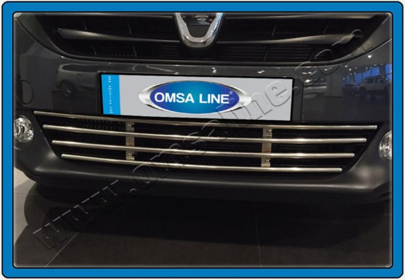 Купить Решетка в бампер (нерж) для Renault Lodgy 2013-2022 гг