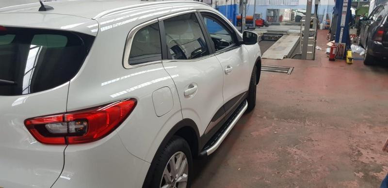 Купить Боковые пороги Fullmond (2 шт., алюминий) для Renault Kadjar