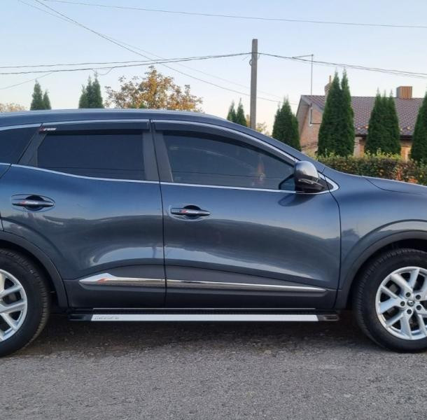 Купить Боковые пороги Maya V1 (2 шт., алюминий) для Renault Kadjar