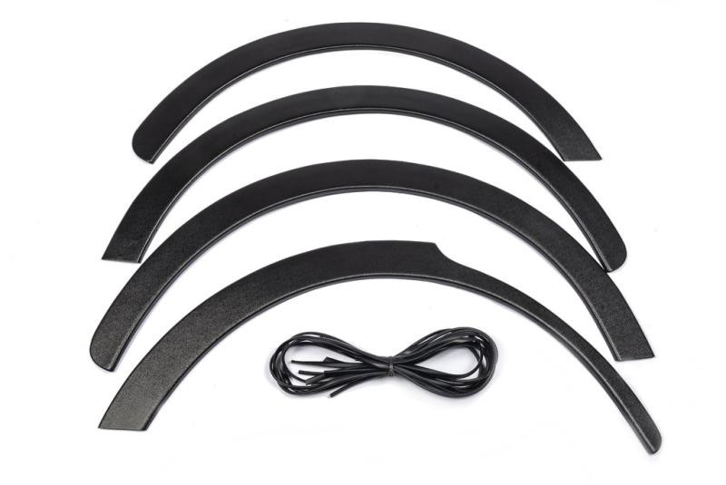 Купити Накладки на арки (4 шт, чорні) 1 бічні двері, ABS-пластик для Fiat Fiorino/Qubo
