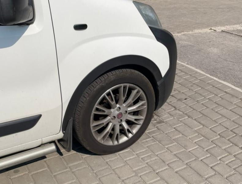 Купити Накладки на арки (4 шт, чорні) 1 бічні двері, ABS-пластик для Fiat Fiorino/Qubo