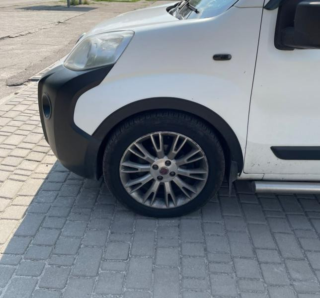 Купити Накладки на арки (4 шт, чорні) 1 бічні двері, ABS-пластик для Fiat Fiorino/Qubo