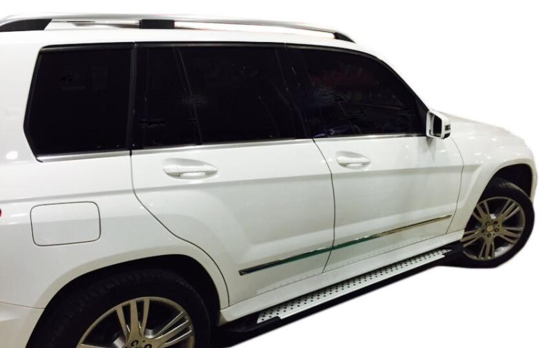 Купити Бокові пороги Allmond Grey (2 шт, алюміній) для Mercedes GLK сlass X204