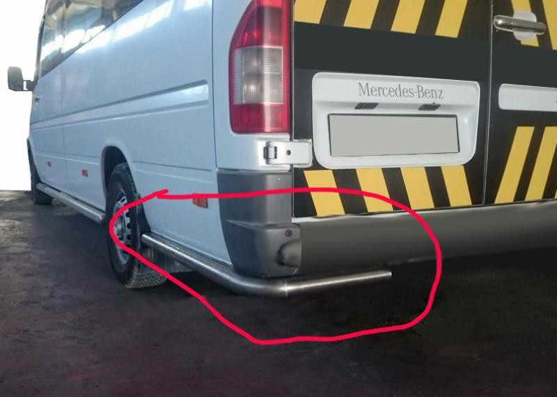 Купити Задні куточки AK-SO (нерж.) Середня база для Mercedes Sprinter W901/902/903/904/905 1995-2006 рр