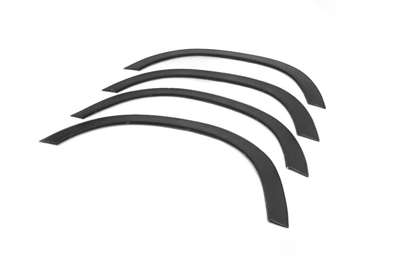 Купити Накладки на арки (4 шт., чорний метал) Чорний мат для Renault Duster 2008-2017 рр