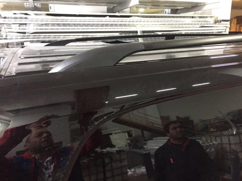 Купить Рейлинги черные ELITE (пласт. ножки) Средняя база (LONG) для Mercedes Vito/V-class W447 2014- гг