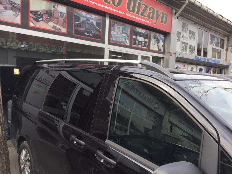 Купити Рейлінги ELITE Хром (пласт. ніжка) Коротка база (Short, Compact) для Mercedes Vito / V-class W447 2014- рр