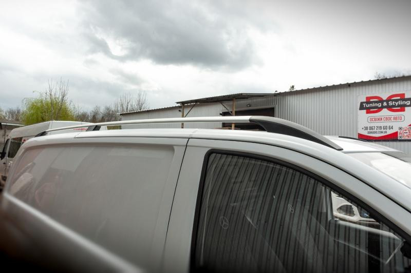 Купити Рейлінги ELITE Хром (пласт. ніжка) Середня база (Long) для Mercedes Vito / V-class W447 2014- рр