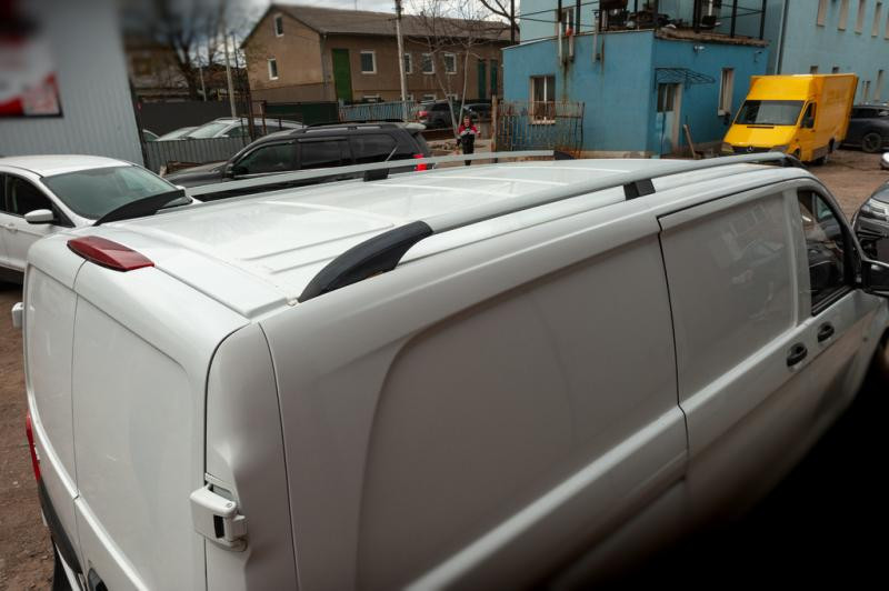 Купити Рейлінги ELITE Хром (пласт. ніжка) Середня база (Long) для Mercedes Vito / V-class W447 2014- рр