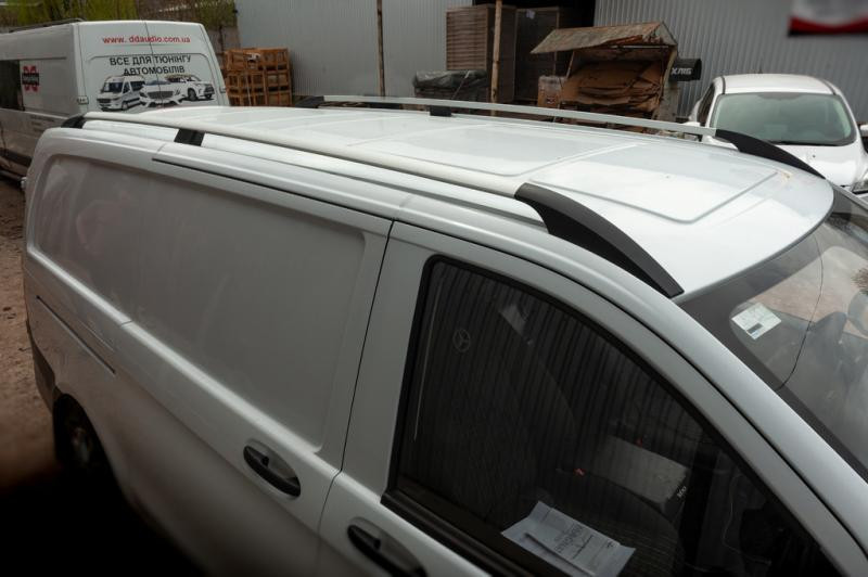 Купити Рейлінги ELITE Хром (пласт. ніжка) Довга база (ExtraLong) для Mercedes Vito / V-class W447 2014- рр