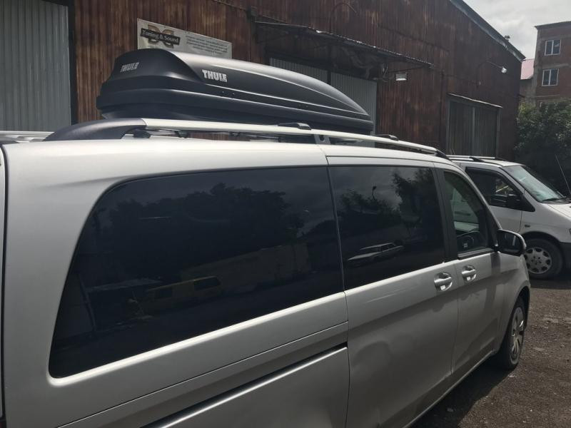 Купить Рейлинги Хром CAN Оригинальный дизайн (металл. ножки) Короткая база (SHORT) для Mercedes Vito/V-class W447 2014- гг