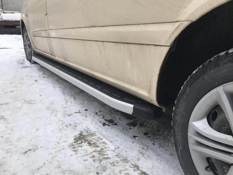 Купить Боковые пороги Fullmond (2 шт, алюм) Короткая/Средняя базы для Mercedes Vito/V-class W447 2014- гг