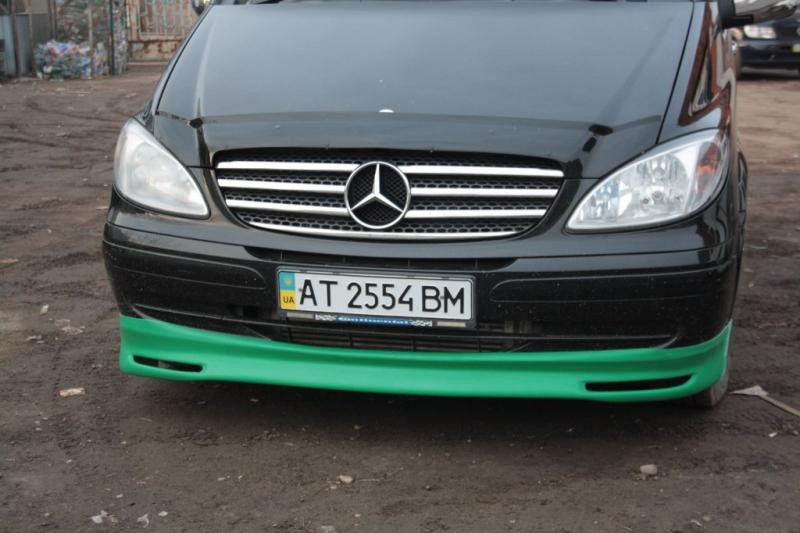 Купити Накладка на бампер BRB V1 (під фарбування) 2010-2015 рік для Mercedes Vito W639 рр