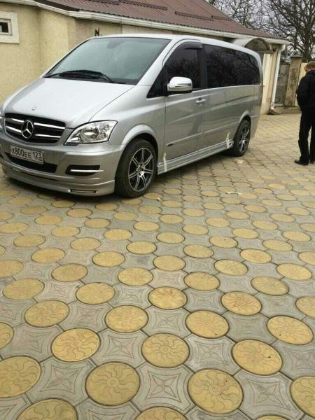 Купити Накладка на бампер BRB V1 (під фарбування) 2010-2015 рік для Mercedes Vito W639 рр