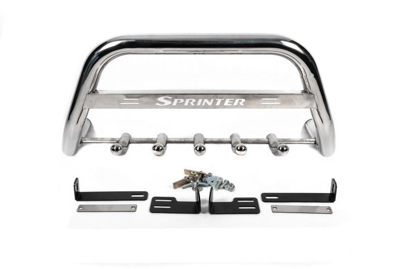 Купить Кенгурятник WT003 (нерж.) 60мм, с надписью для Mercedes Sprinter W906 2006-2018 гг