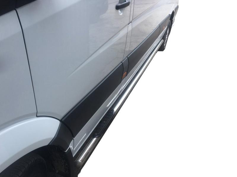 Купить Боковые трубы (2 шт., нерж.) d70, Короткая база для Mercedes Sprinter W906 2006-2018 гг