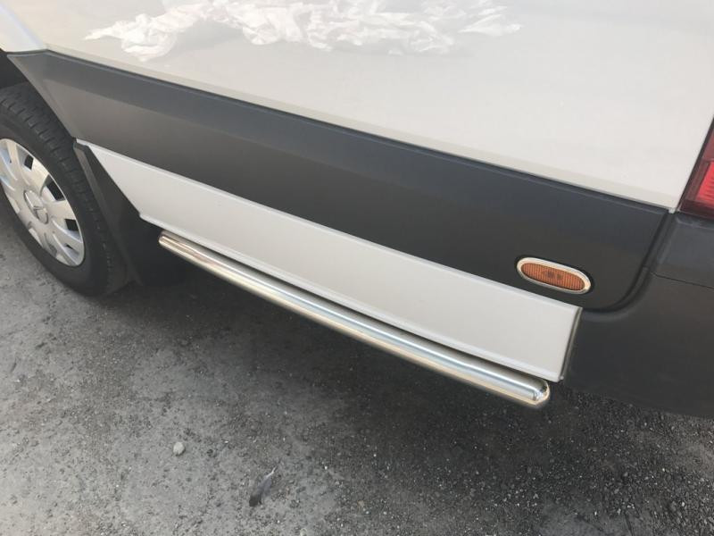 Купить Боковые трубы за задним колесом (2 шт, нерж) ExtraLong база, 60мм для Mercedes Sprinter W907/W910 2018- гг