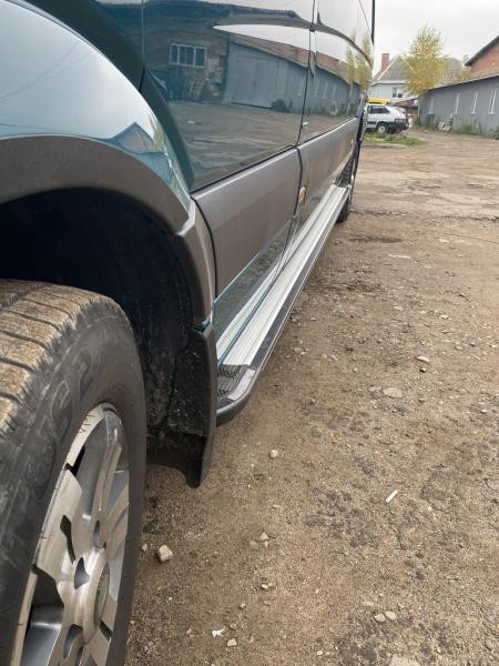 Купить Боковые пороги Rainbow (2 шт., алюминий) Long/ExtraLong для Volkswagen Crafter 2006-2016 гг