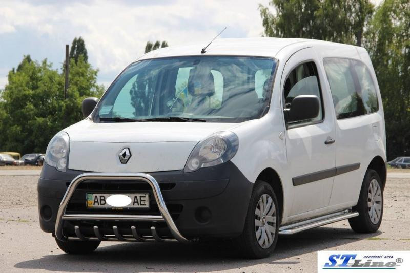 Купить Кенгурятник WT003/004 (нерж.) без надписи, 60 мм для Renault Kangoo 2008-2020 гг