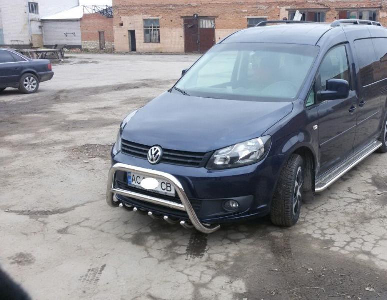 Купить Кенгурятник WT003 (нерж) 60 мм для Volkswagen Caddy 2010-2015 гг