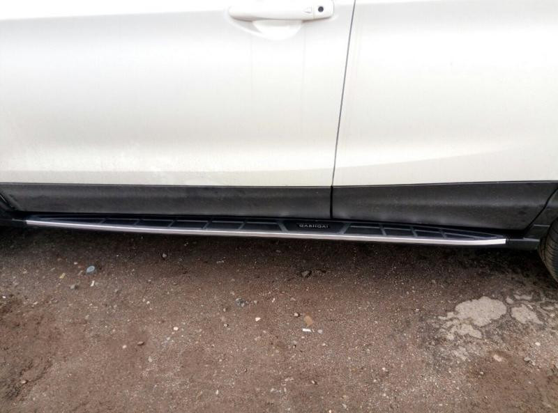 Купити Бокові пороги Оригінал V2 (2 шт) для Nissan Qashqai/Rogue Sport 2014-2021 рр