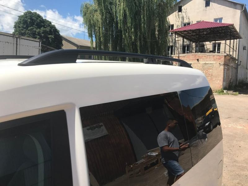 Купити Рейлінги Skyport BLACK Максі база для Volkswagen Caddy 2010-2015 рр