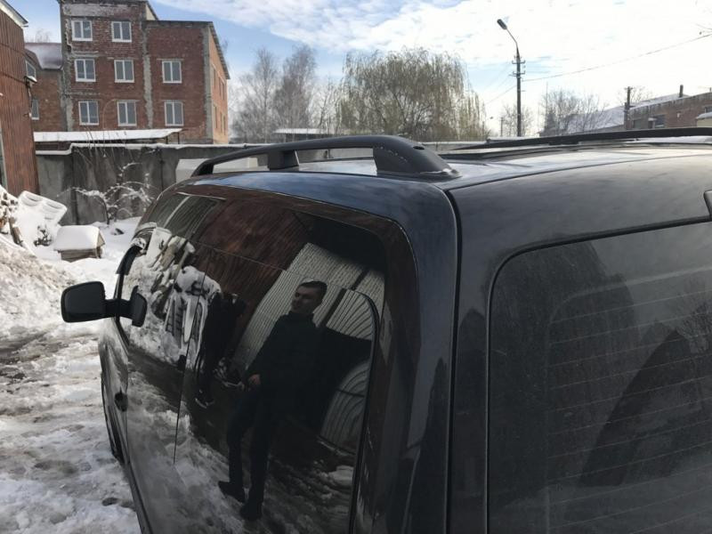 Купити Рейлінги Skyport BLACK Максі база для Volkswagen Caddy 2010-2015 рр