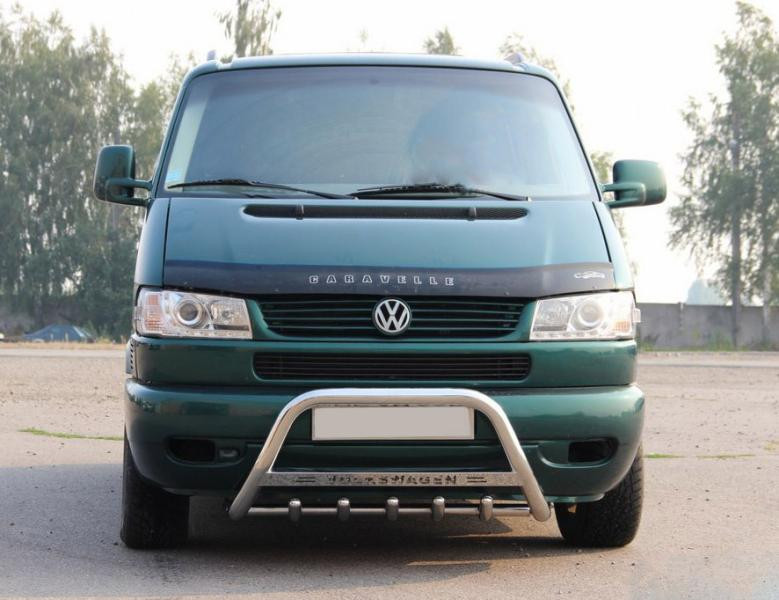 Купить Кенгурятник WT003 (нерж) 60мм, без надписи для Volkswagen T4 Caravelle/Multivan