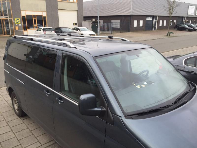 Купить Рейлинги Skyport (серый мат) Короткая база для Volkswagen T6