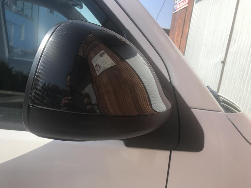 Купити Накладки на дзеркала (2 шт., карбон) Покриття під карбон для Volkswagen T5 2010-2015 рр