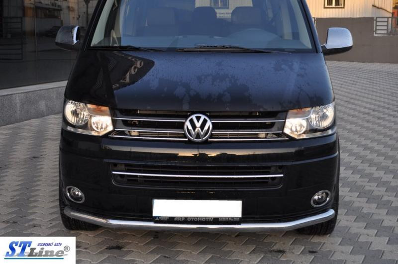 Купити Нижня одинарна губа (нерж) 51 мм для Volkswagen T5 2010-2015 рр