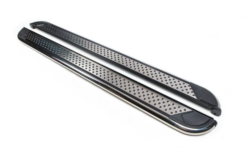 Купити Бокові пороги Maydos V2 (2 шт., нерж) для Volkswagen Amarok 2010-2022 рр