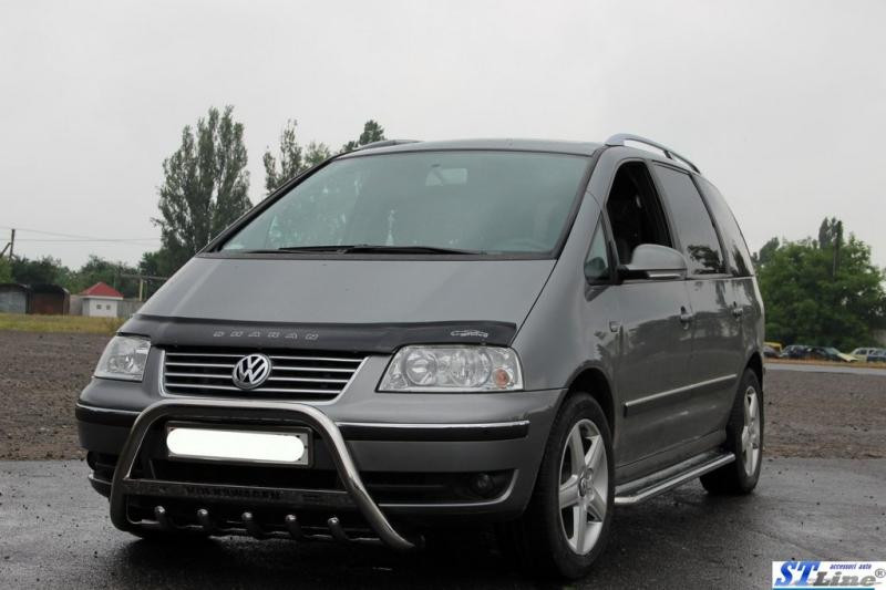 Купити Кенгурятник WT003 (нерж) 51 мм, без напису для Volkswagen Sharan 2010- рр