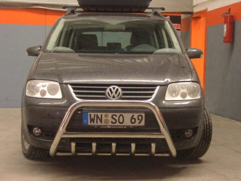 Купити Кенгурятник WT003 (нерж) 60 мм, без напису для Volkswagen Touran 2003-2010 рр