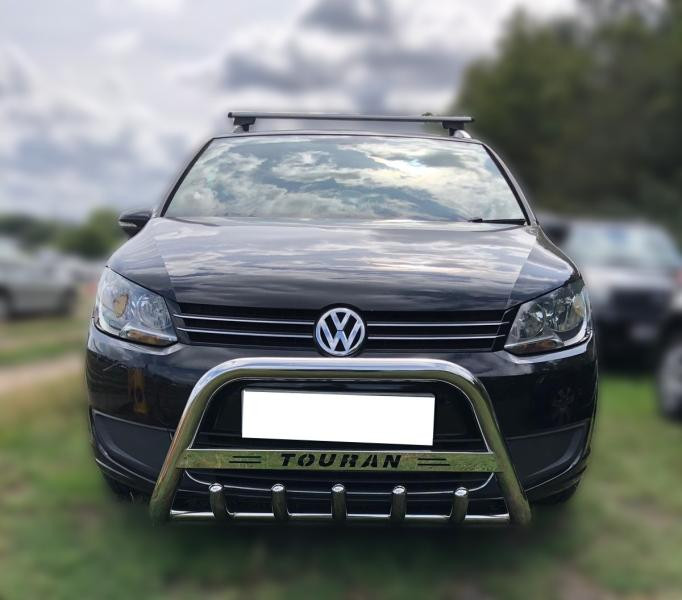 Купити Кенгурятник (нерж) 60 мм, з написом для Volkswagen Touran 2010-2015 рр